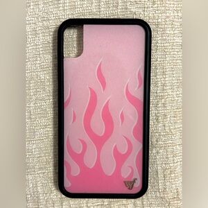 Wildflower Pink Flame iPhone XR phone case